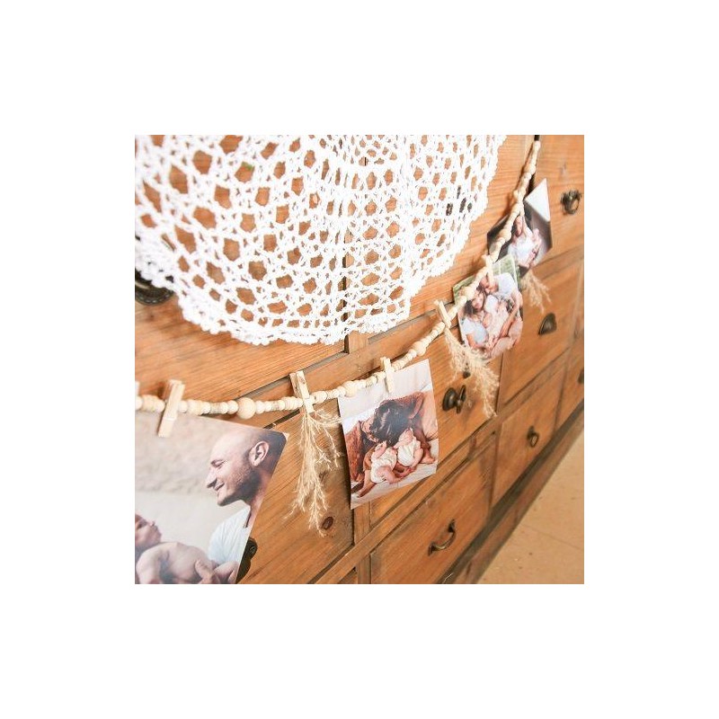 Guirlande de Perles Bois