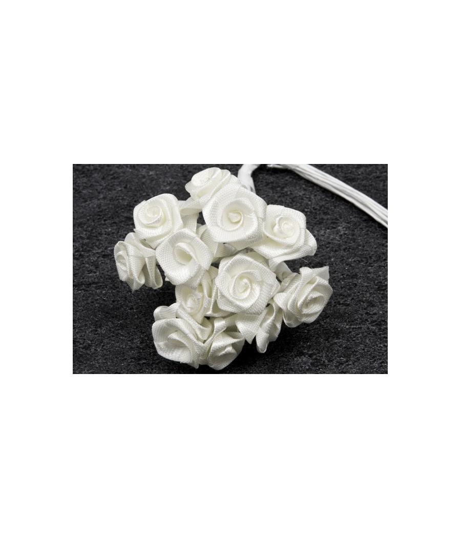 MINI-ROSE EN SATIN BLANC MINI-ROSE EN SATIN BLANC