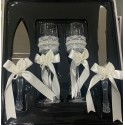 Kit mariage Coupes et couteau Argent