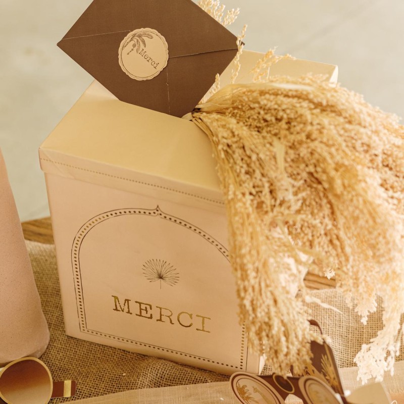 Urne merci parfum orient d'Orient Carton Crème,