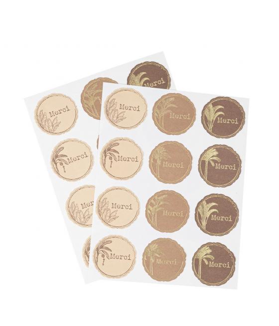 stickers merci parfum orient chocolat camel creme