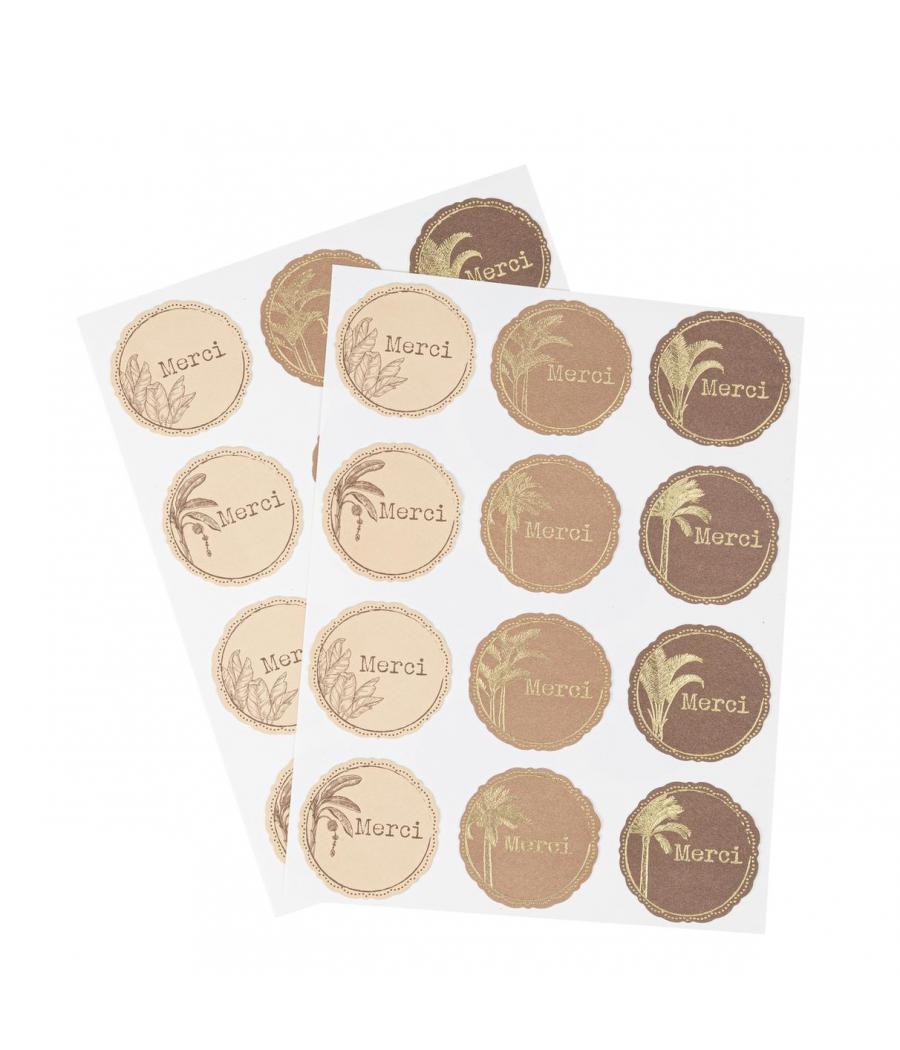 stickers merci parfum orient chocolat camel creme