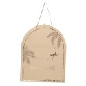 Panneau bienvenue mariage parfum orient crème chocolat or