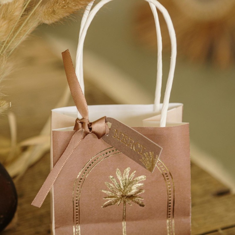 sacs parfum orient papier chocolat creme or