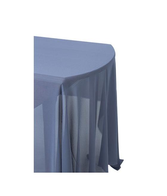 nappe mousseline soie bleu