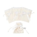 pochons tissu gaufre noeud