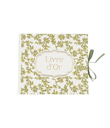 livre dor botanica verde pistache creme or