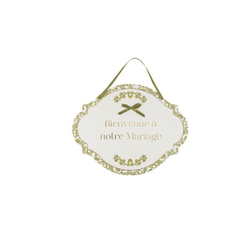 panneau bienvenue mariage botanica