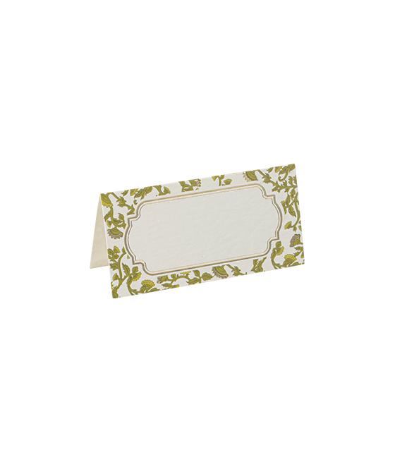 marque places botanica verde papier pistache creme or