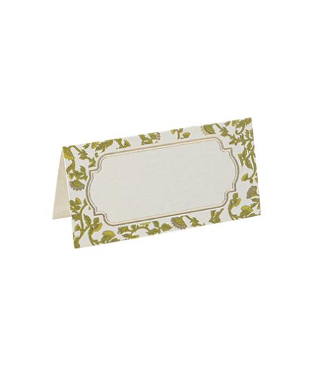 marque places botanica verde papier pistache creme or