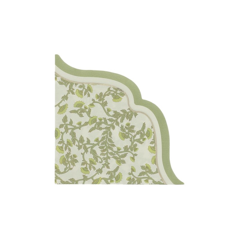 serviettes botanica verde