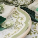 serviettes botanica verde