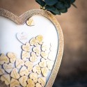 cadre coeur livre d or paillettes cadre coeur livre d or paillettes