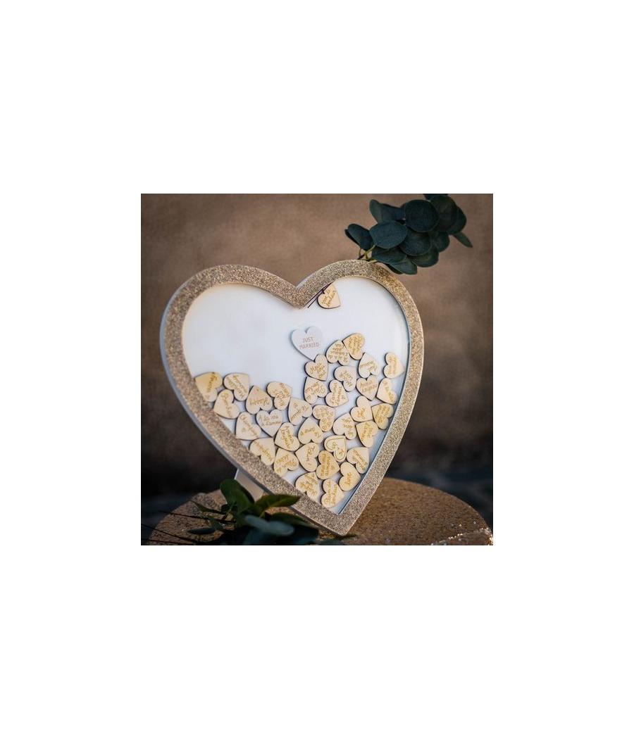 cadre coeur livre d or paillettes cadre coeur livre d or paillettes