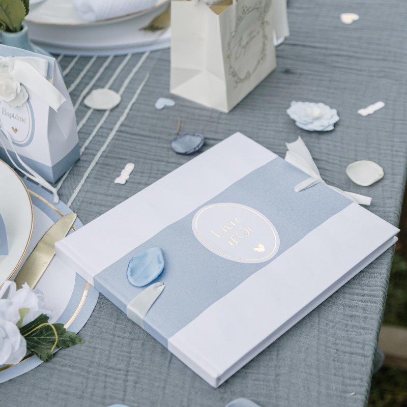 nappe gaze coton bleu