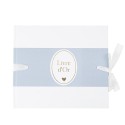 livre dor bapteme bleu