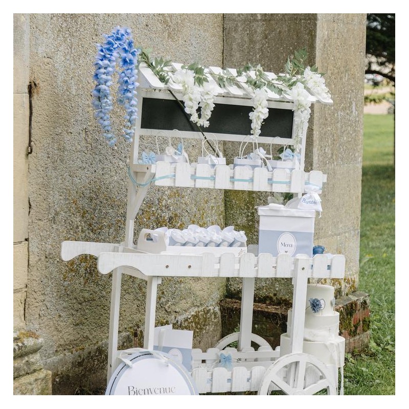 urne merci bapteme Blanc bkeu Orage
