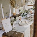 chemin table communion effet lin or