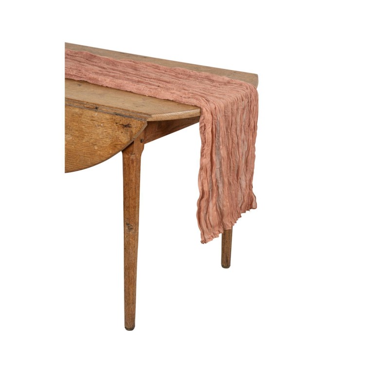 chemin de table cheesecloth dusty pink