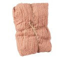 chemin de table cheesecloth dusty pink