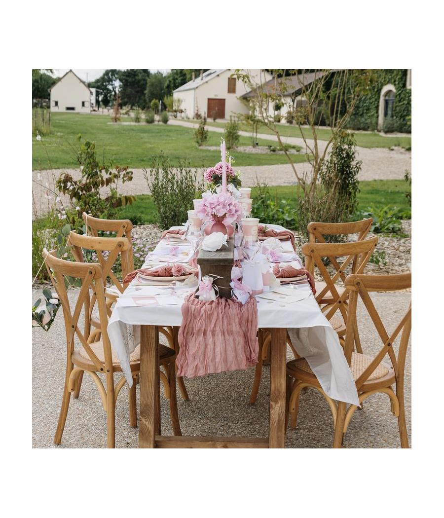 livrets ceremonie bapteme rose blanc or