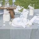 10 sachets bapteme papier bleu orage blanc or 10 sachets bapteme papier bleu orage blanc or
