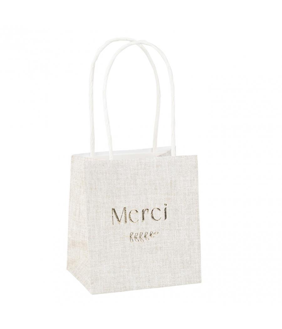 6 sacs merci papier