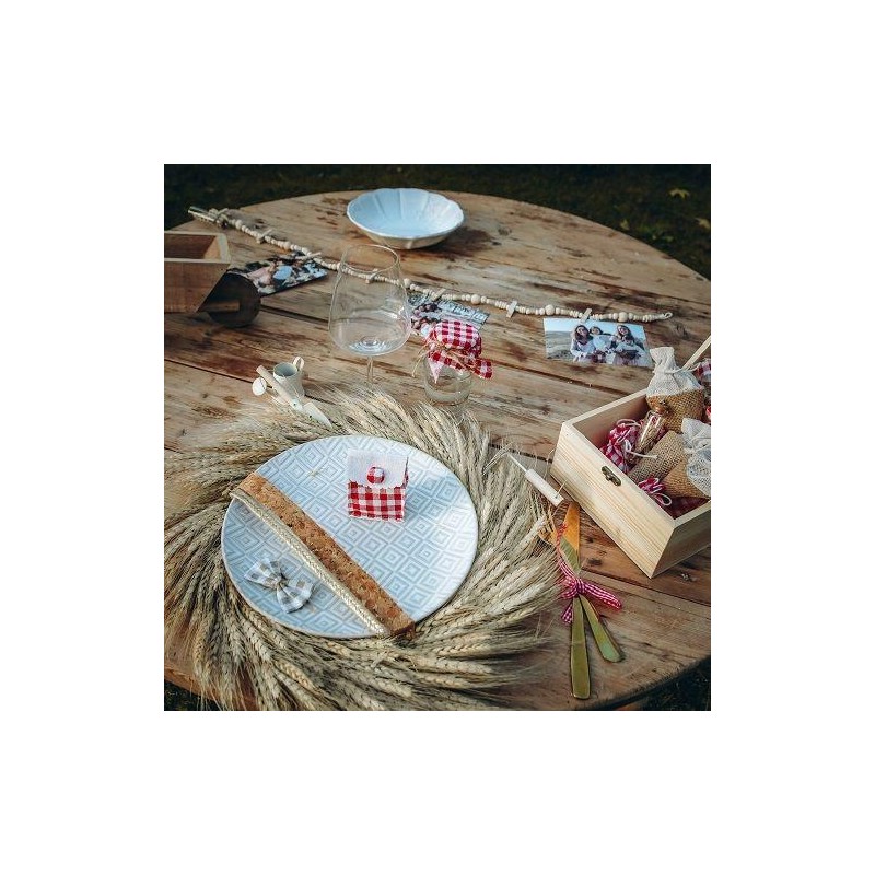 ruban vichy rouge blanc