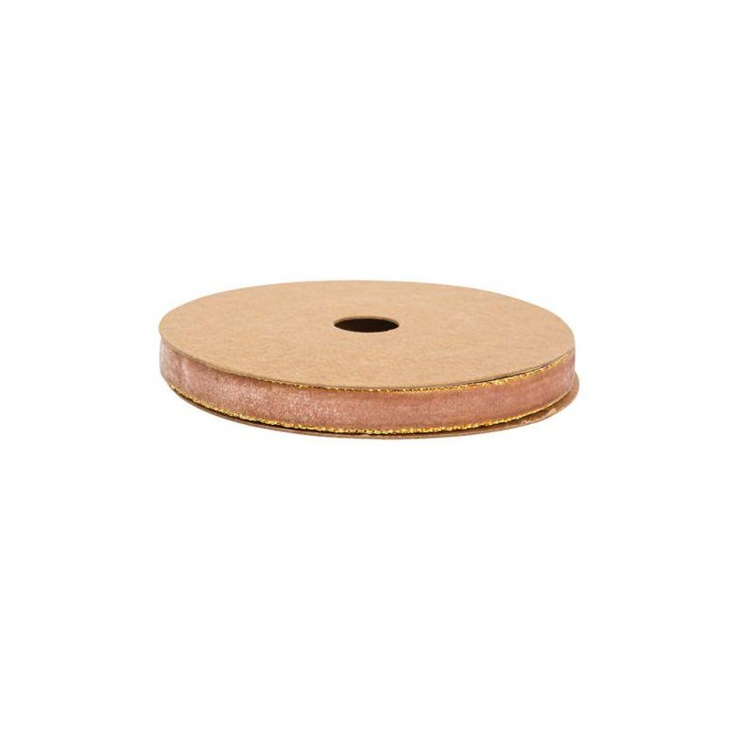 ruban velours bois de rose