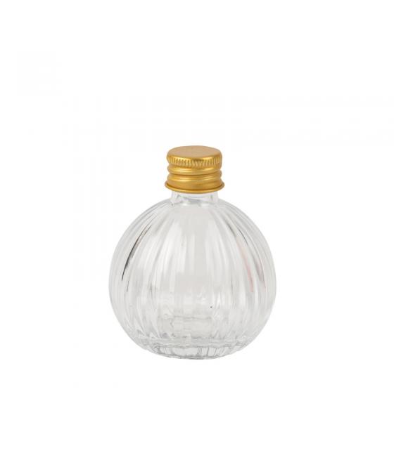 mignonnette lise verre transparent bouchon metal