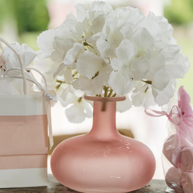 tete hortensia blanc artificielle