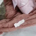 100 confettis bapteme rose blanc or