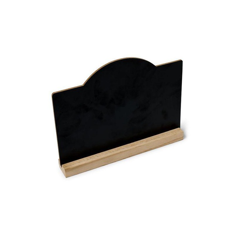 Ardoise sur Socle Bois et Noir