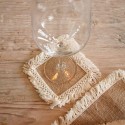 6 Napperons Jute et Franges