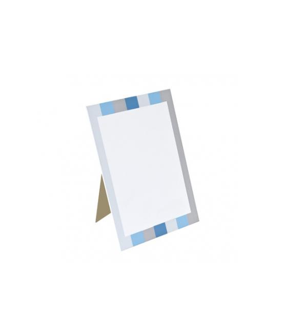 Porte menu friandise bleu