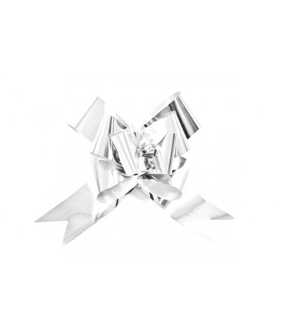 Noeud a tirer forme papillon x Argent 